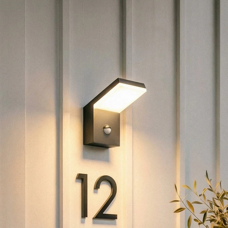 Applique extérieure LED Arcchio Yolena avec détecteur, Anthracite