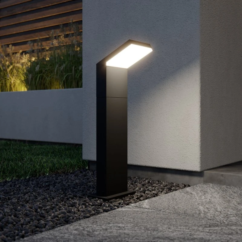 Borne lumineuse extérieure Yolena Arcchio, Aluminium, Noir
