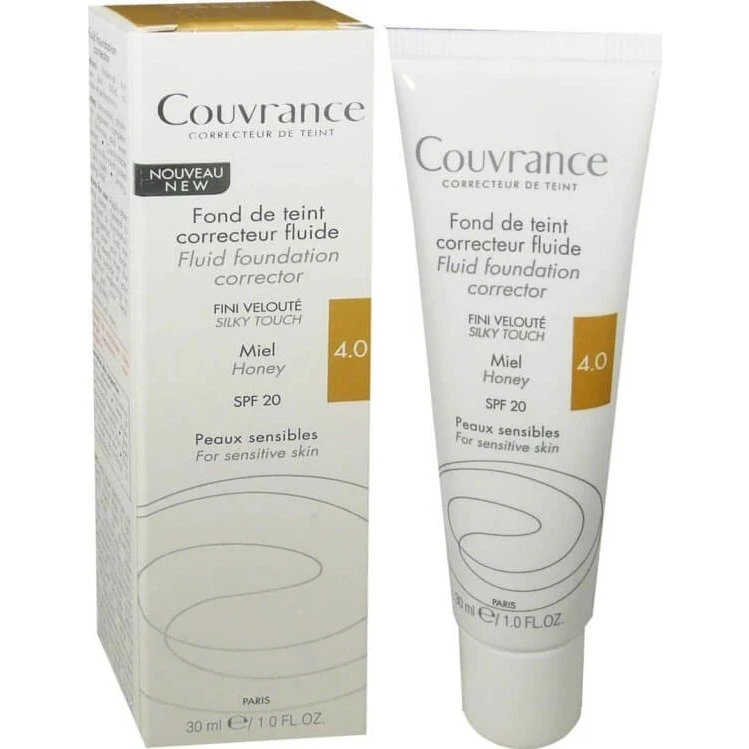 Avène Couvrance Fond de Teint Fluide SPF 20 - Miel 4.0, 30 ml