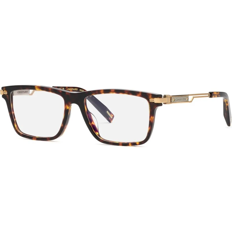Chopard VCH357 Lunettes de Vue Géométriques Havane 55mm