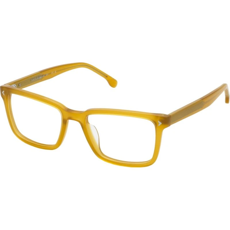 Lozza VL4349 Lunettes de Vue Carrées Unisexe Jaunes 54mm