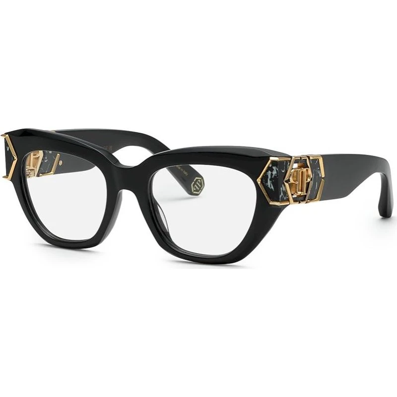 Philipp Plein Hera VPP140M Lunettes de Vue Œil de Chat Noir