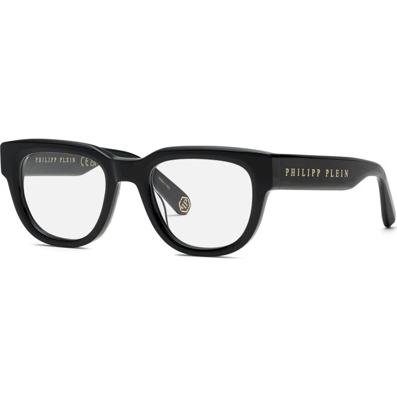 Philipp Plein Plein Starlight VPP146M Lunettes de Vue Carrées Noires