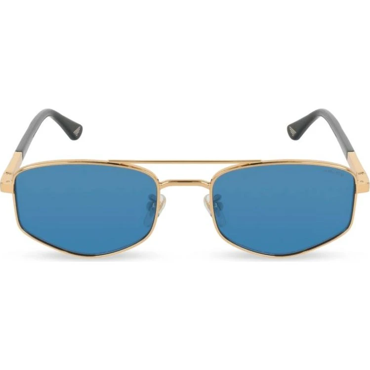Police New Crossroads 3 SPLQ84 Lunettes de Soleil Géométriques Bleues
