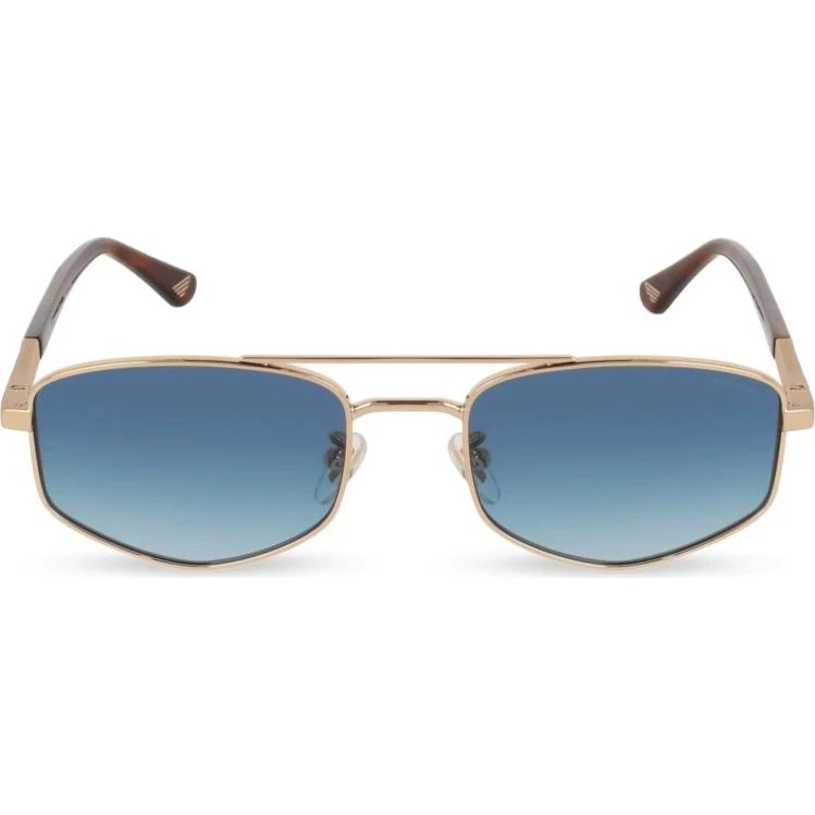 Police New Crossroads 3 SPLQ84 Lunettes de Soleil Géométriques Bleu