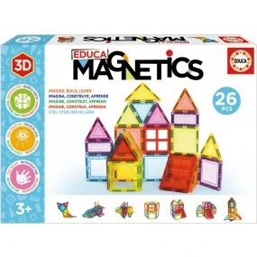 Educa Magnetics 26 pièces - Jeu de construction aimanté
