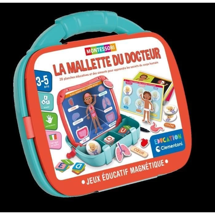 Clementoni Mallette Magnétique Corps Humain & Émotions