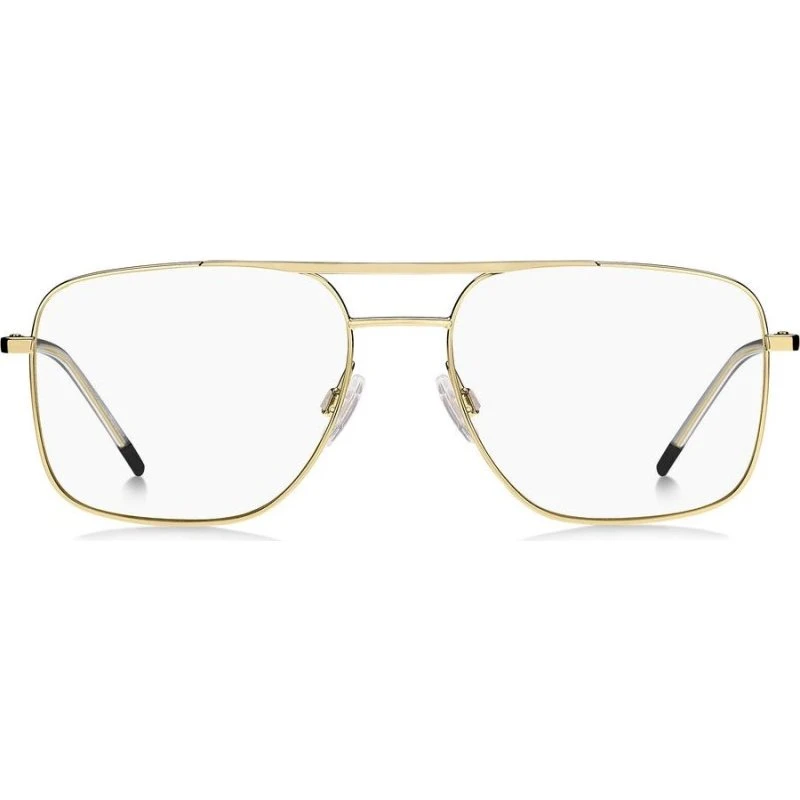 Hugo Boss HG 1322 Lunettes de Vue Homme Dorées Géométriques 55mm
