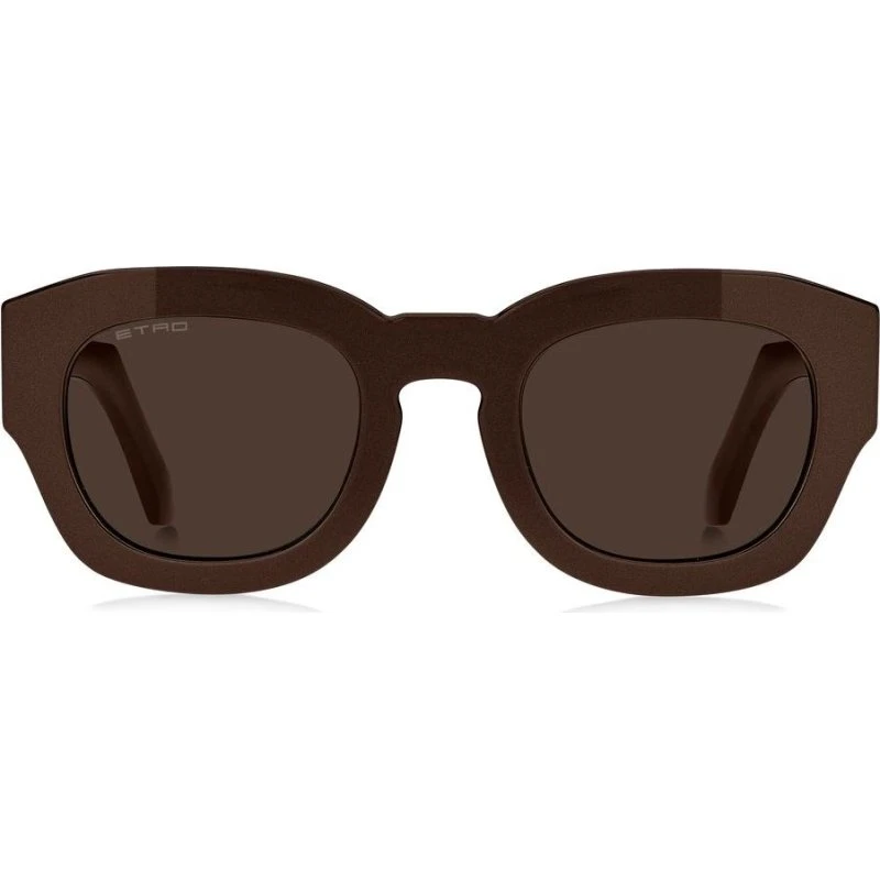 Etro 0079/S Lunettes de Soleil Carrées Marron Unisexe
