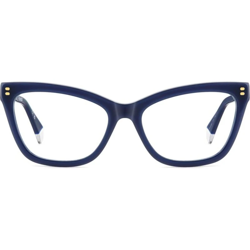 Polaroid PLD D557 Lunettes de Vue Femme Bleues Rectangulaires