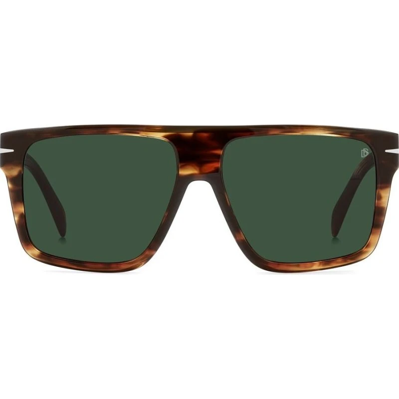 David Beckham DB 7149/S Lunettes de Soleil Homme Havane Carrées