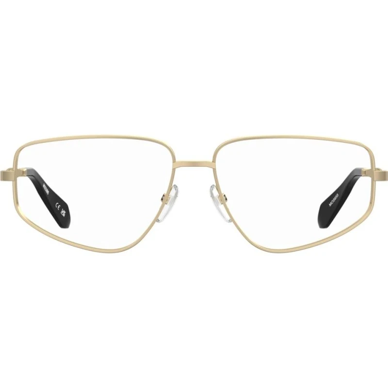 Moschino MOS655 Lunettes de Vue Géométriques Or Rose 56mm