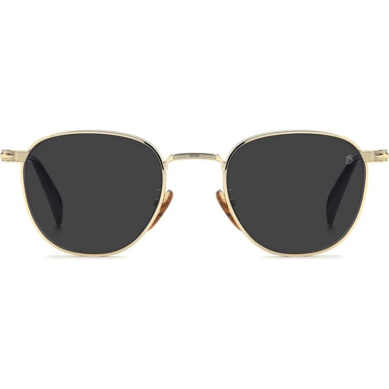 David Beckham DB 1228/S Lunettes de Soleil Pantos Dorées et Grises