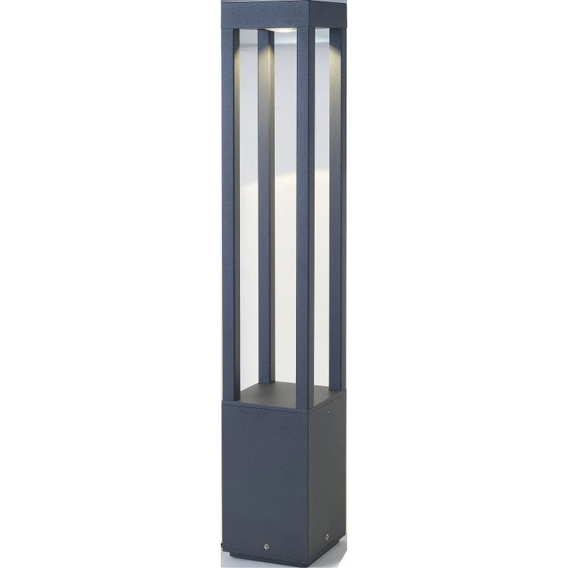 FARO BARCELONA Borne lumineuse extérieure AGRA, gris foncé, Aluminium