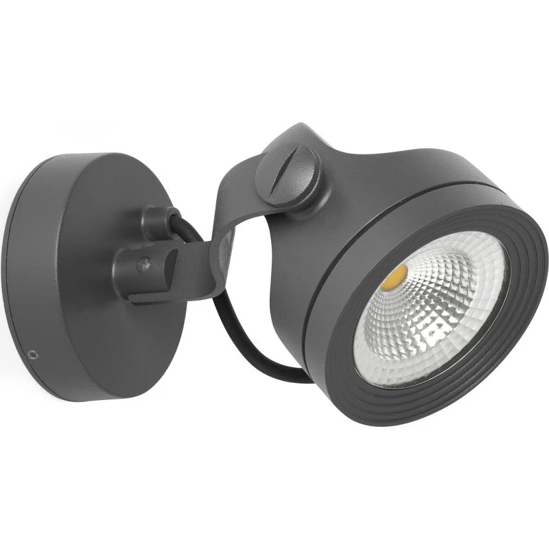 FARO BARCELONA Projecteur mural extérieur LED Alfa IP65 Noir