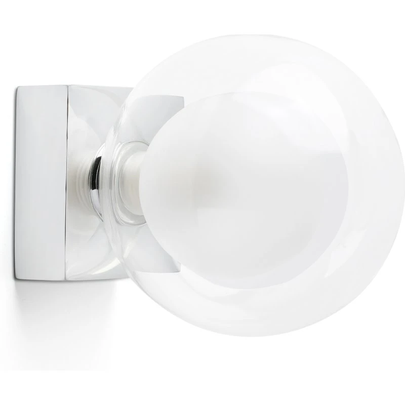 FARO BARCELONA Applique murale Perla, Chrome, Dimmable