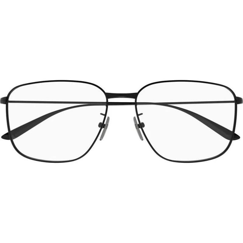 Balenciaga BB0452O Lunettes de Vue Homme Carrées Noires 59mm