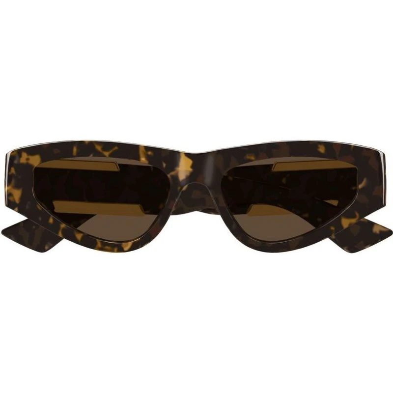 Bottega Veneta BV1407S Lunettes de Soleil Cat Eye Havane Marron