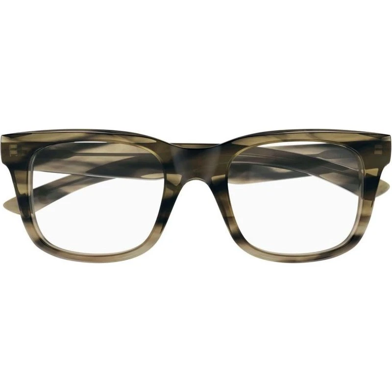 Balenciaga BB0428O Lunettes de Vue Carrées Homme - Gris