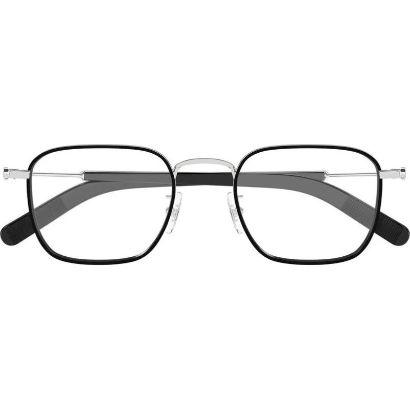 Montblanc MB0424O Lunettes de Vue Carrées pour Homme - Noir/Argent
