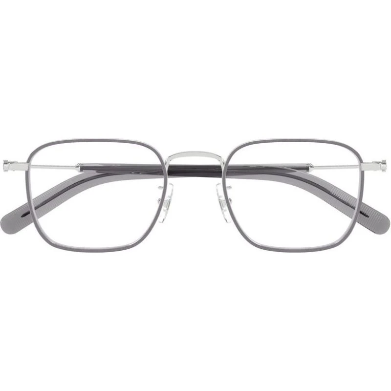 Montblanc MB0424O Lunettes de Vue Homme Argent Carrées 50mm