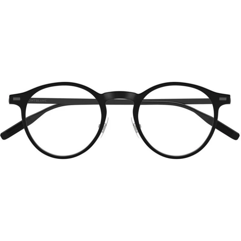 Montblanc MB0426O Lunettes de Vue Rondes Noires 48mm
