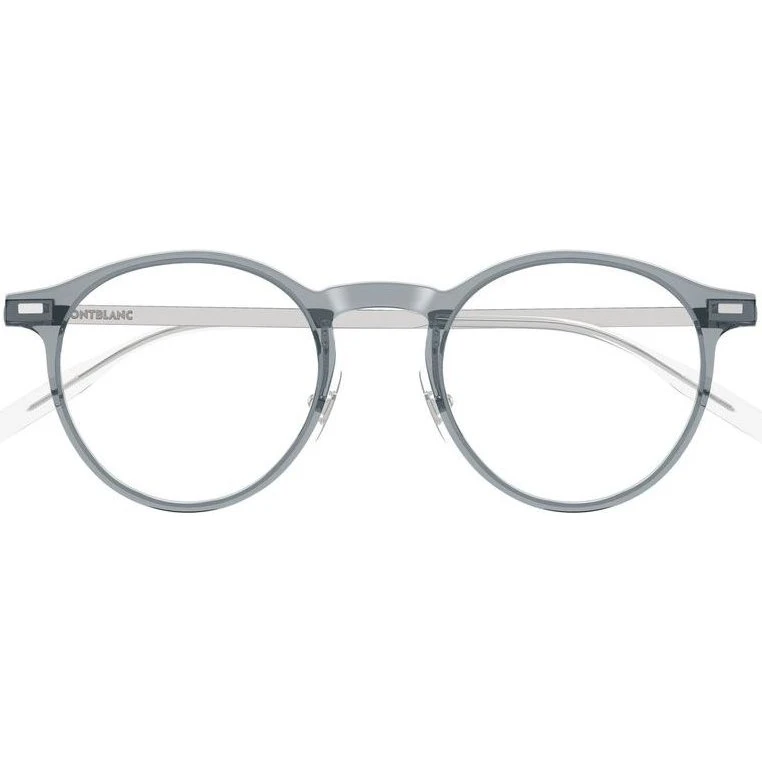 Montblanc MB0426O Lunettes de Vue Homme Rondes Grises 48mm
