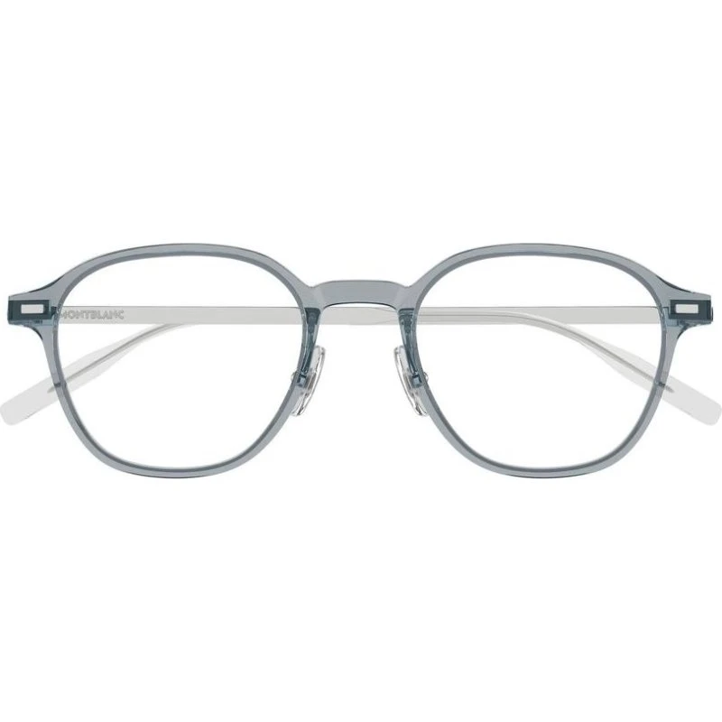 Montblanc MB0427O Lunettes de Vue Homme Rondes Grises 50mm