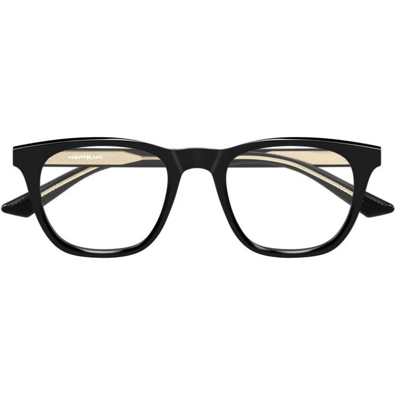 Montblanc MB0422O Lunettes de Vue Homme Carrées Noires 53mm