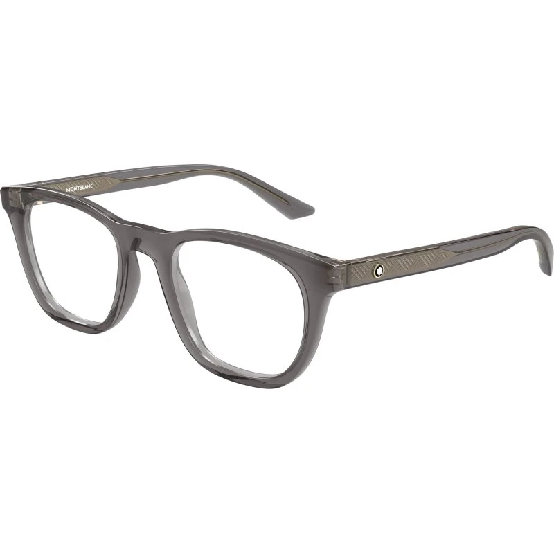 Montblanc MB0422O 009 - Montures Optiques Carrées en Acétate Gris