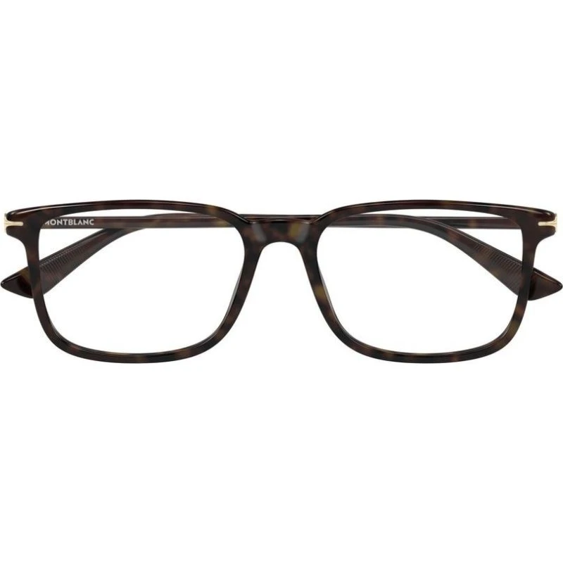 Montblanc MB0437O Lunettes de Vue Homme Rectangulaires Havana