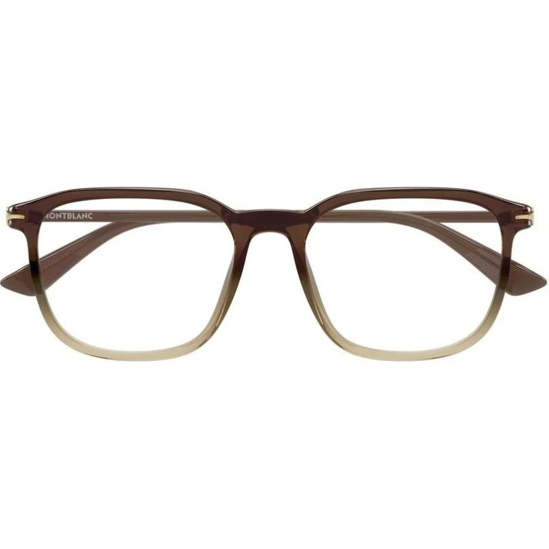 Montblanc MB0438O Lunettes de Vue Homme Carrées Marron 53mm