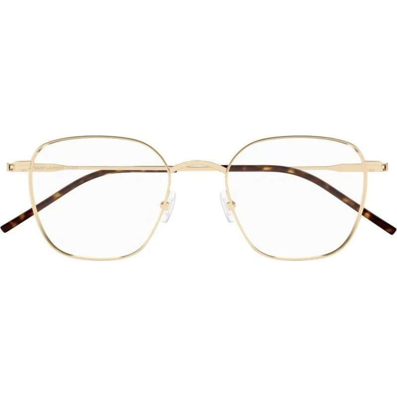 Saint Laurent SL 852 Lunettes de Vue Géométriques Dorées 48mm