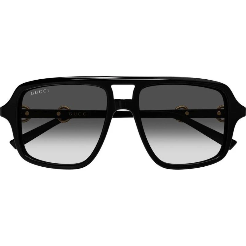 Gucci GG2052S Lunettes de Soleil Pilote Femme - Noir/Gris