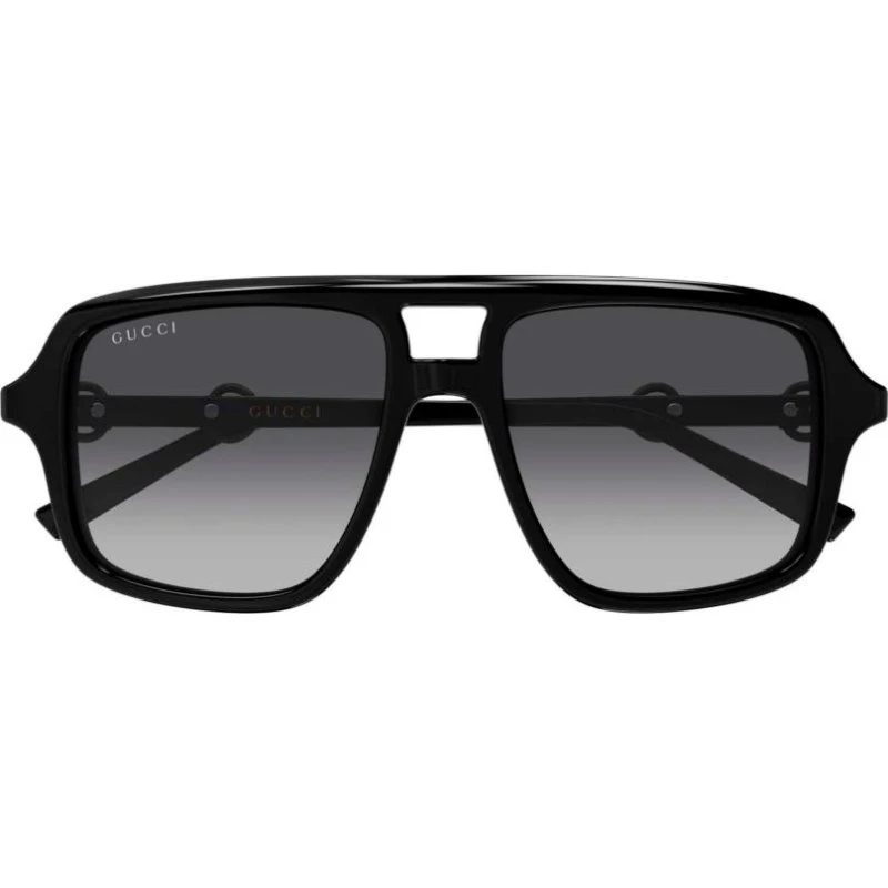Gucci GG2052S Lunettes de Soleil Pilote Femme - Noir/Gris 53mm