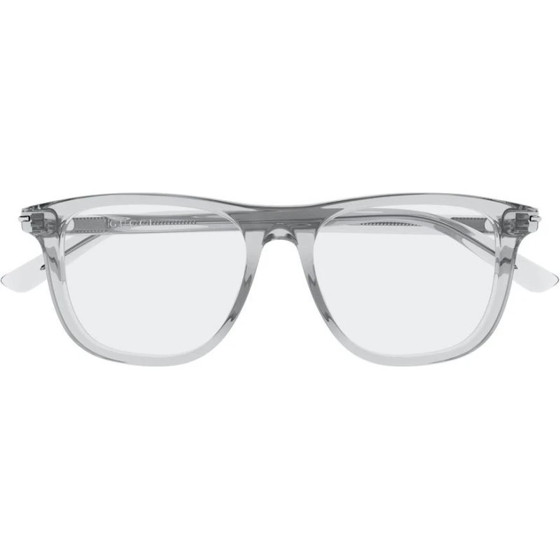 Gucci GG2130O Lunettes de Vue Homme Carrées Grises 53mm