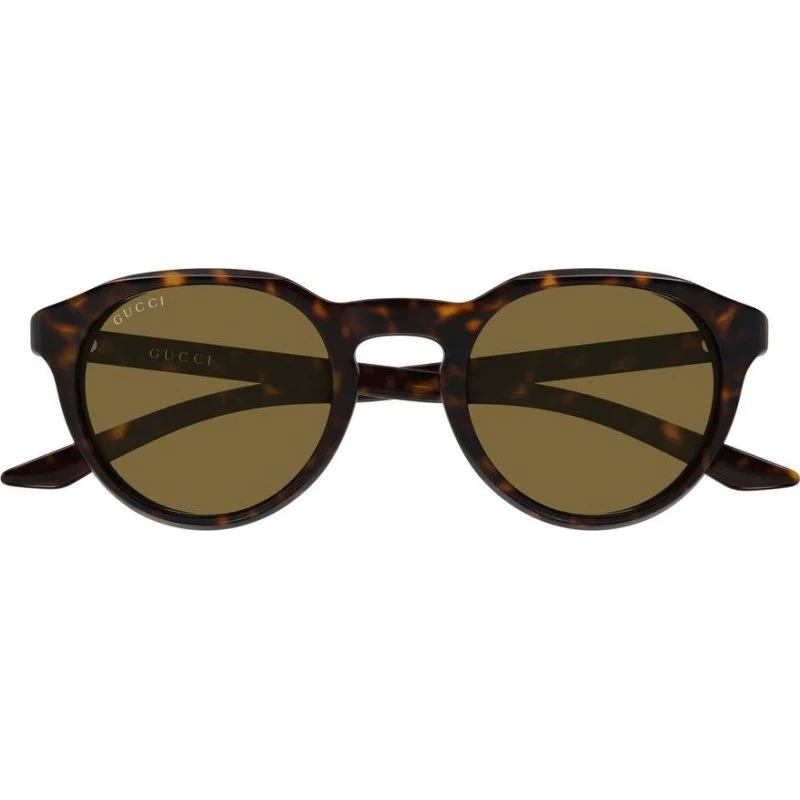 Gucci GG2079S Lunettes de Soleil Homme Rondes Havana Marron 48mm