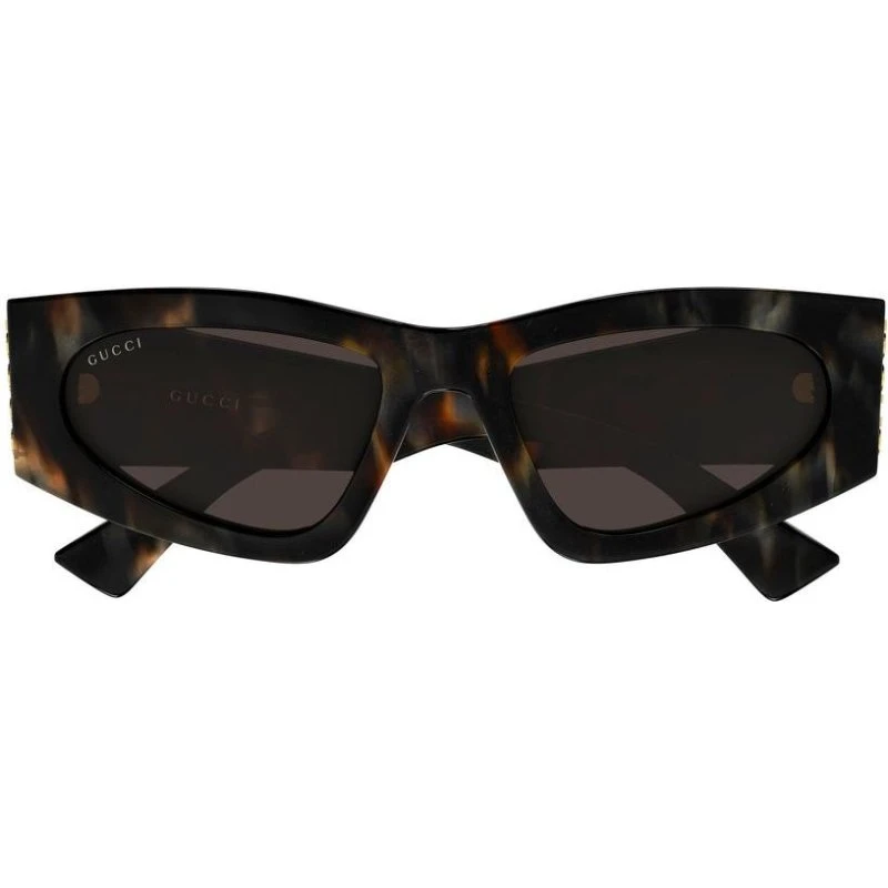 Gucci GG2040S Lunettes de Soleil Oeil de Chat Havana Gris 54mm