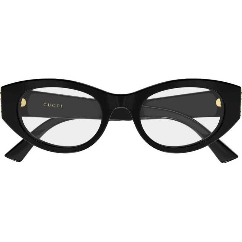 Gucci GG2041O Lunettes de Vue Rondes Noires 50mm