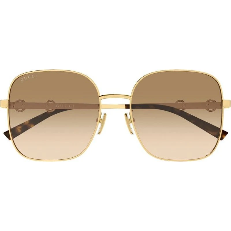 Gucci GG2053S Lunettes de Soleil Carrées Dorées pour Femme