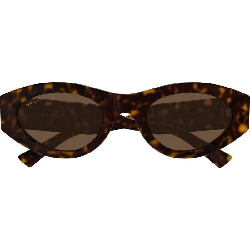Gucci GG2065S Lunettes de Soleil Rondes Havana Marron 52mm