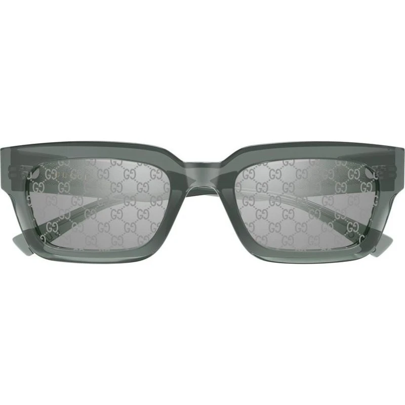 Gucci GG2069S Lunettes de Soleil Carrées Homme - Gris Argent