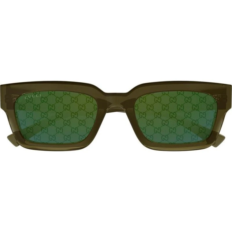 Gucci GG2069S Lunettes de Soleil Homme Carrées Vertes 53mm