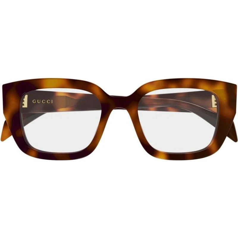Gucci GG2021O Lunettes de Vue Femme Œil de Chat Havana 50mm