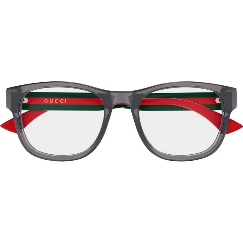 Gucci GG0004ONN Lunettes de Vue Homme Carrées Grises 53mm