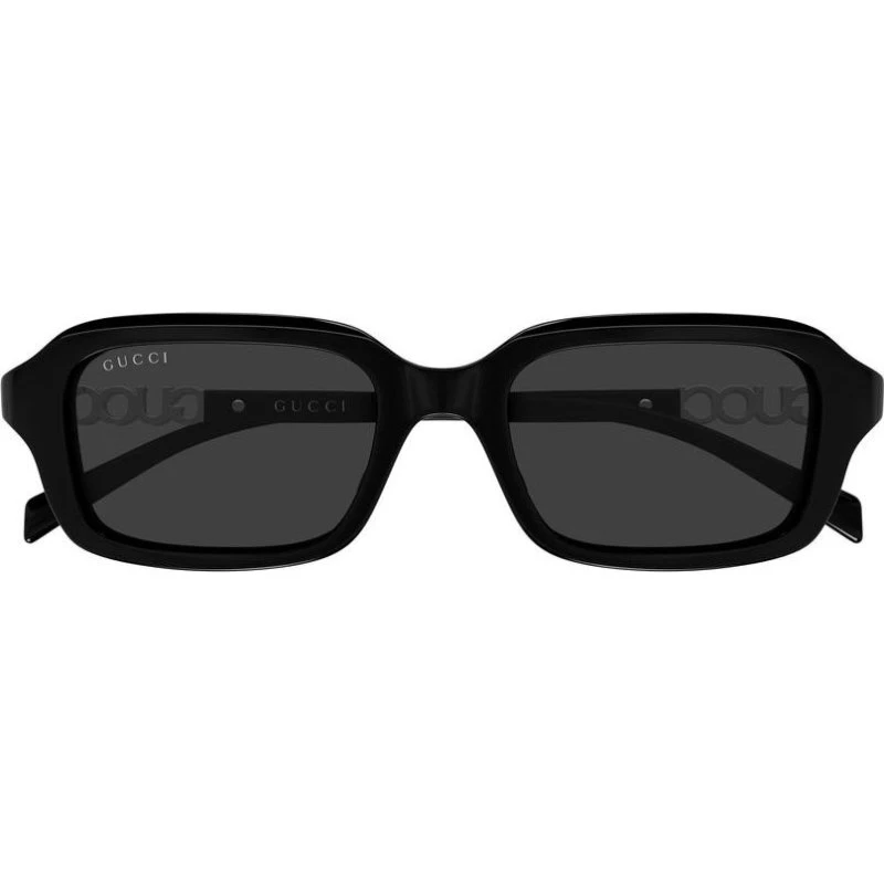 Gucci GG2152S Lunettes de Soleil Carrées Noires et Grises