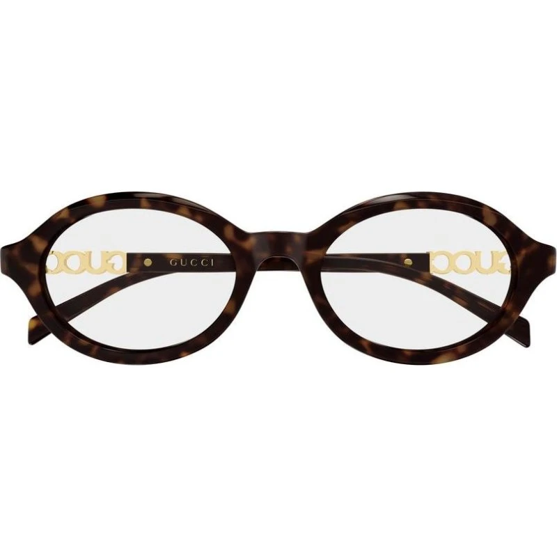 Gucci GG2153O Lunettes de Vue Rondes Havana 51mm