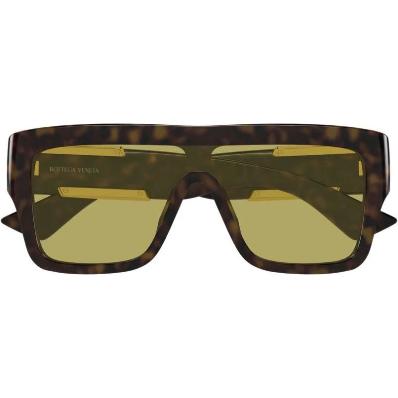Bottega Veneta BV1451S Lunettes de Soleil Géométriques Havana