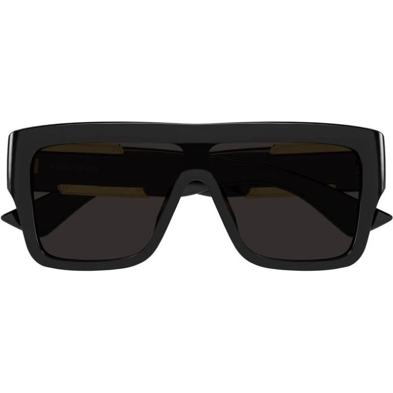 Bottega Veneta BV1451S Lunettes de Soleil Géométriques Noires et Grises