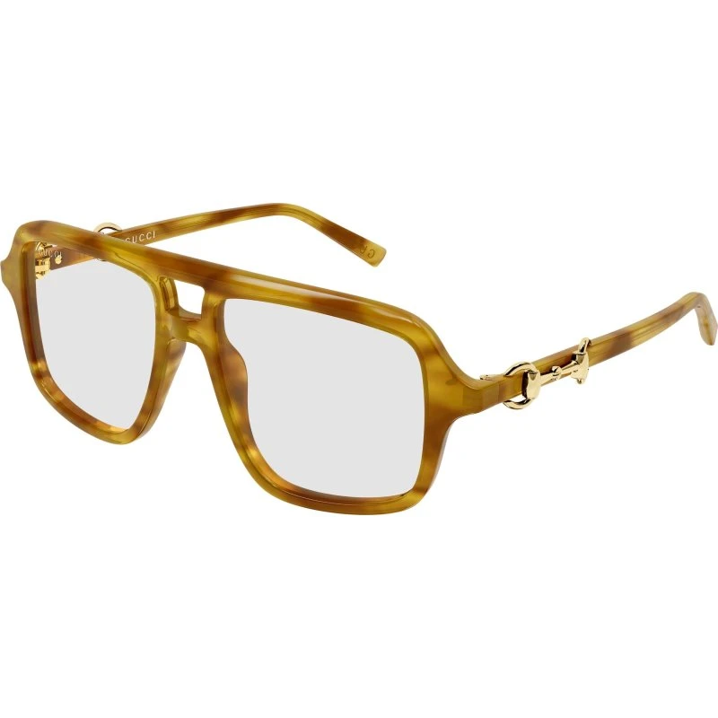 Gucci GG2052S Lunettes de Soleil Pilote Havana pour Femme